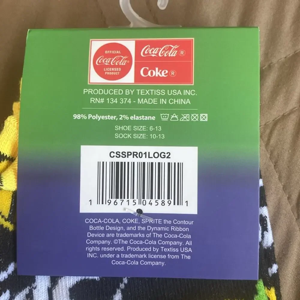 Sprite Unisex Novelty Crew Socks